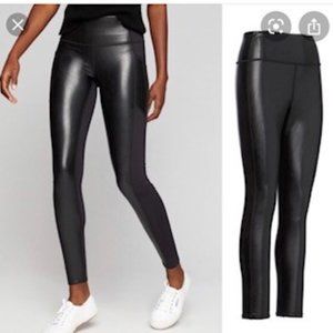 Athleta All Over Gleam Faux Leather Legging